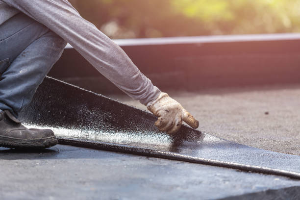 Professional Exterior Waterproofing technician working in Middleton, MI